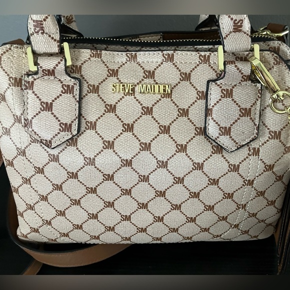 Steve Madden Cream and Brown Satchel - Picture 4 of 16
